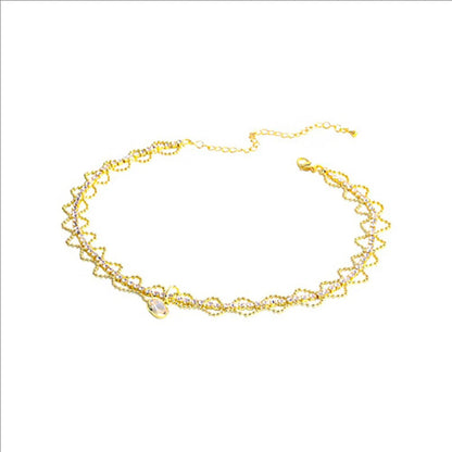 New Necklace For Women Light Luxury Niche Design Sense Temperament Chain Choker Advanced Clavicle Jewelry