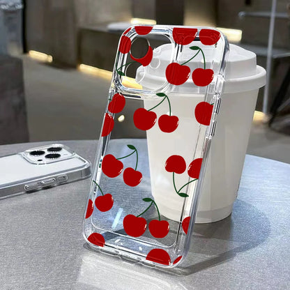 Flower Case For iPhone 11 Cases iPhone 15 12 13 14 16 Pro Max X XR XS Max 14 15 Plus 16Pro iPhone16 Clear Shockproof Cover Funda