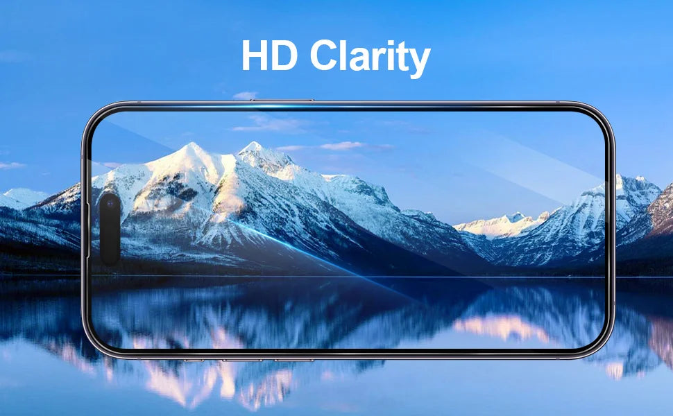 For iPhone 16 15 Pro Max Phone Case & Screen Glass For iPhone 16 15 14 13 Mini 12 11 Pro Transparent Case iPhone16 Plus Cover