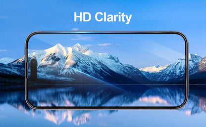 For iPhone 16 15 Pro Max Phone Case & Screen Glass For iPhone 16 15 14 13 Mini 12 11 Pro Transparent Case iPhone16 Plus Cover