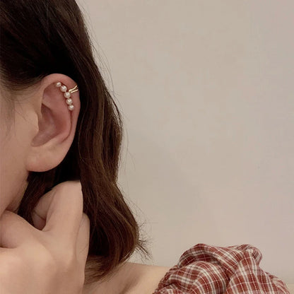 Fashion Exquisite Rhinestone Decor Ear Cuff earring for Woman Ear 2022 Summer New Arrival Christmas Jewelry Gift