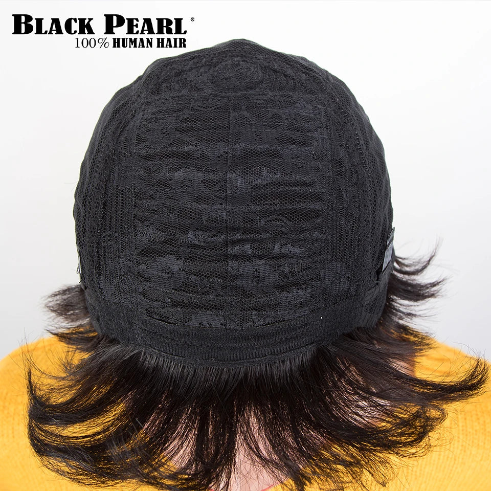 Wear to go Highlight Short Straight Bob Wig Pixie Afro Kinky Curly Bob Side Part Human Hair Wigs For Women Glueless Colored Wig