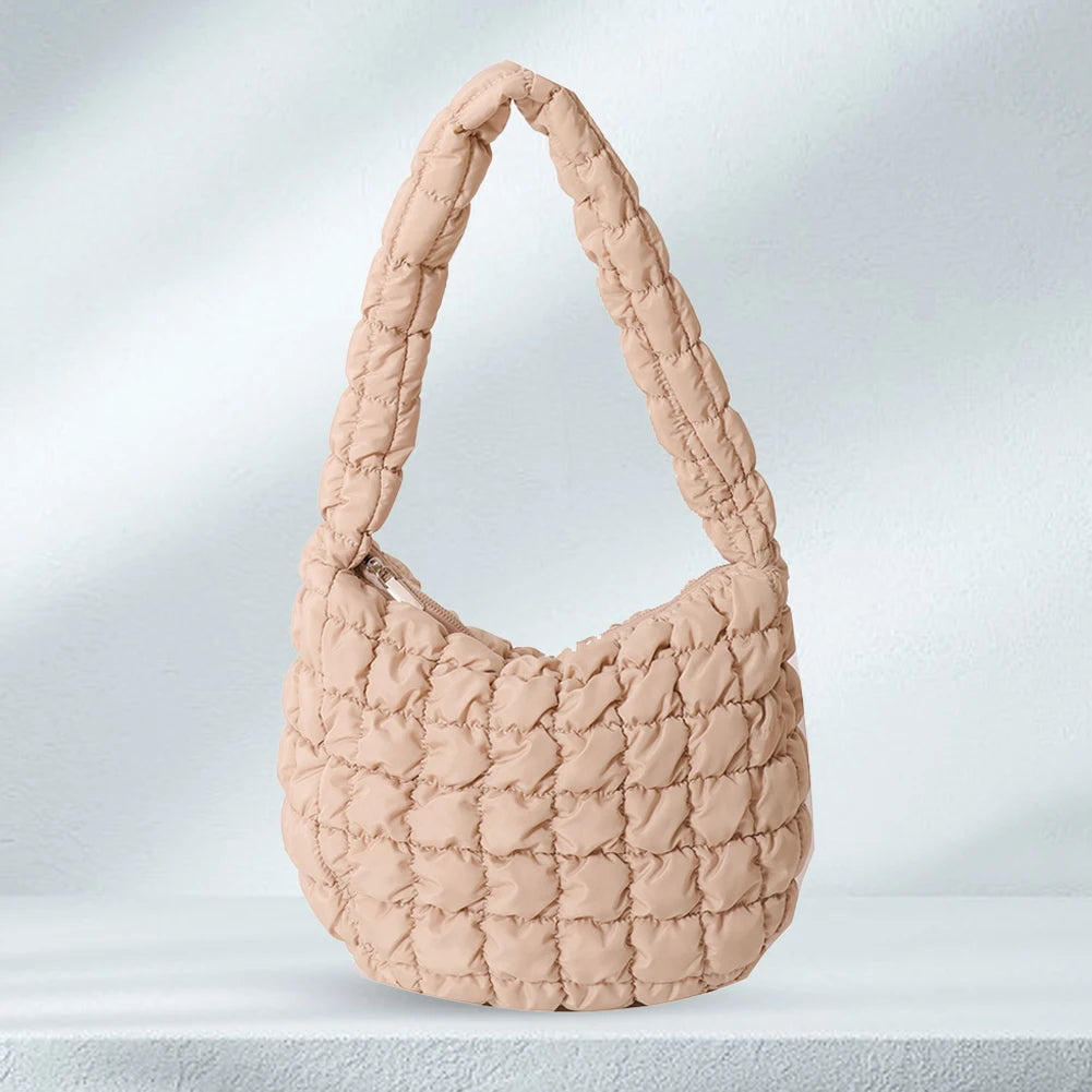 Women Crossbody Bags Quilted Pleated Ladies Shopper Bag Fashion Cloud Large Capacity Temperament Messenger Bag