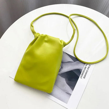 Women Handbags Female Pu Leather Shoulder Bags Large Capacity Crossbody Bags Solid Flap for Women Portable Phone Purse