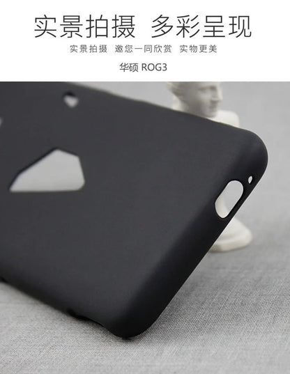 for Asus ROG Phone 3 Case Matte Soft Silicone Back Phone Cases For Asus ROG Phone3 Black TPU Shockproof Case