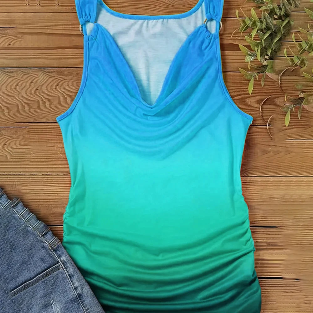 Ladies Vest Tops for Women Clothing 2024 Summer Sexy Tank T-shirt Tee Fashion Casual Slim Fit Pullover Femal Korean Y2K Crop Blo