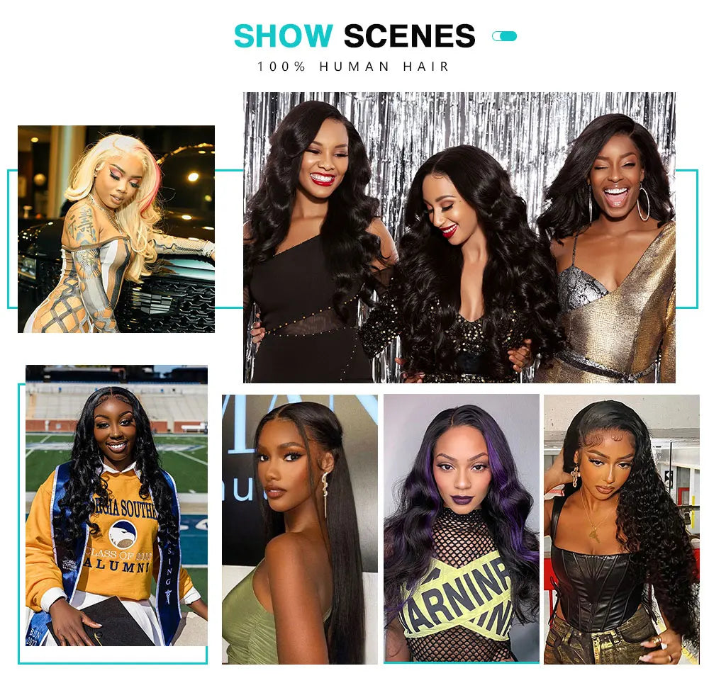 Deep Wave Bundles 3 PCS Natural Color 100% Remy Human Hair Bundles 10-40 Inch 100 Gram Per Bundle Sew In Quick Weave Bundles