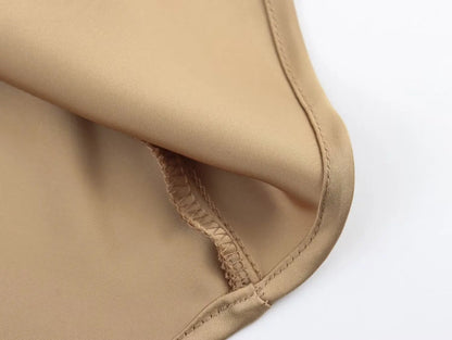 Satin Skirt Woman High Waist Elegant Long Skirts For Women Fashion Summer Midi Skirt Office Women's Skirts