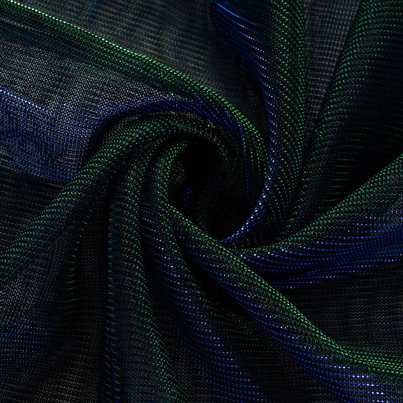 See Through T Shirts For Women Y2k Clothes Sexy Crop Tops Long Sleeve Oversized Tshirt O-Neck Club Outfit Reflective Egirl Tees