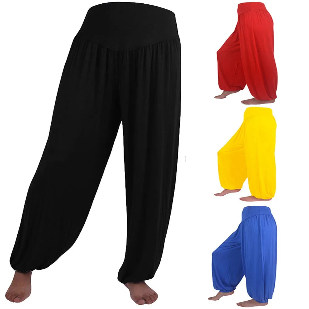 Yoga Pants Loose Harem Pants For Women Training Dance Trousers Sport Running Yoga Pants High Waist Ladies Trousers