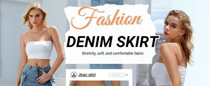 Women Cargo Skirt Denim Mini Low Waist Y2K Jean Skirts with Pockets