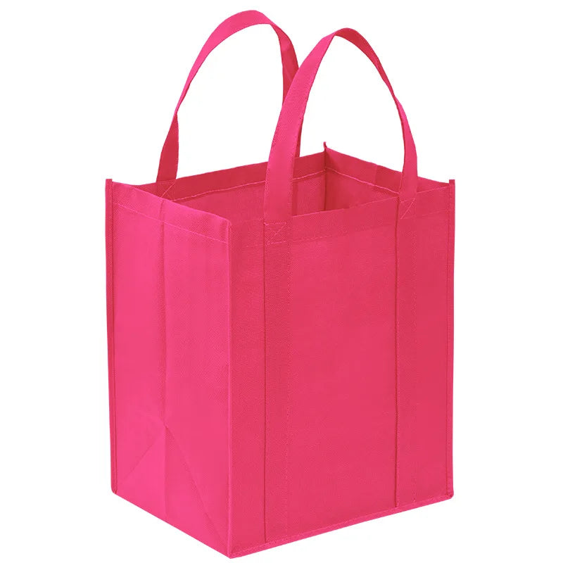 Simple Reusable Shopping Bags For Women Portable Foldable Eco-Friendly Grocery Heavy Duty Handbag Large Capacity Tote Bag