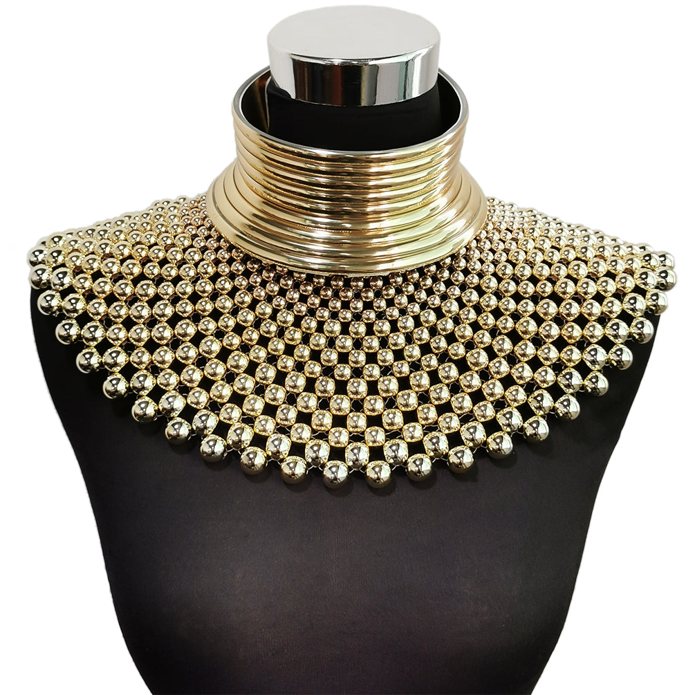 Indian Necklaces for Women Brand African Jewelry Handmade Beaded Statement Collar Beads Choker Necklace Wedding Dress