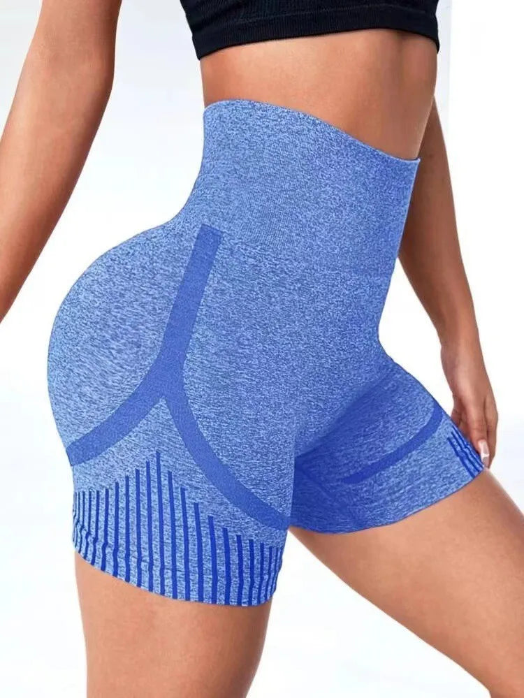 Women Yoga Shorts High Waist Workout Shorts Fitness Yoga Lift Butt Fitness Ladies Gray Yoga Gym Running Short Pants Sportswear