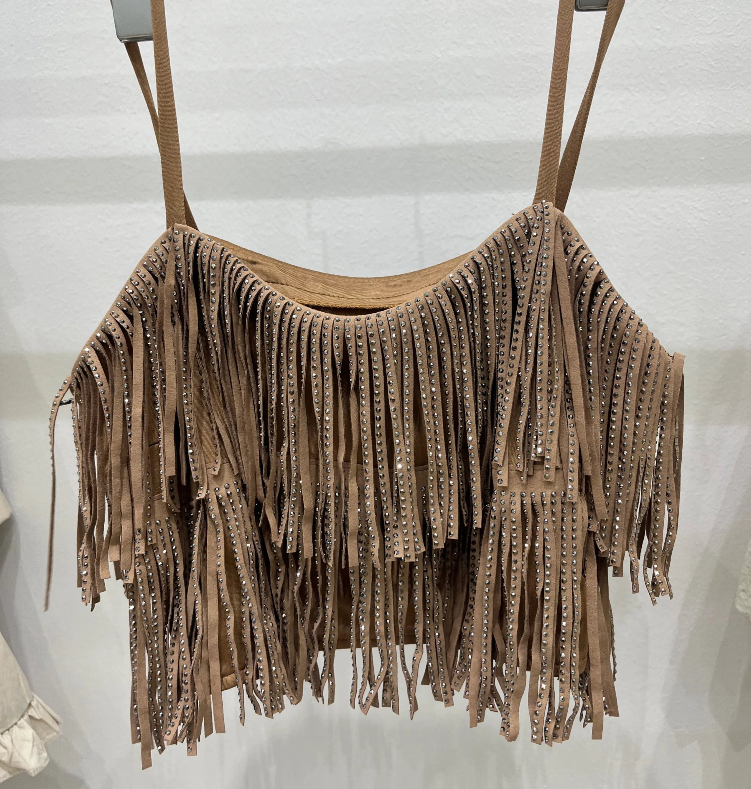 Women Skirt Fashion 2025 New Autumn High Waist Belt Multi Layer Short  Heavy Drilling Rhinestones Fringed Skirt with Cake A Line