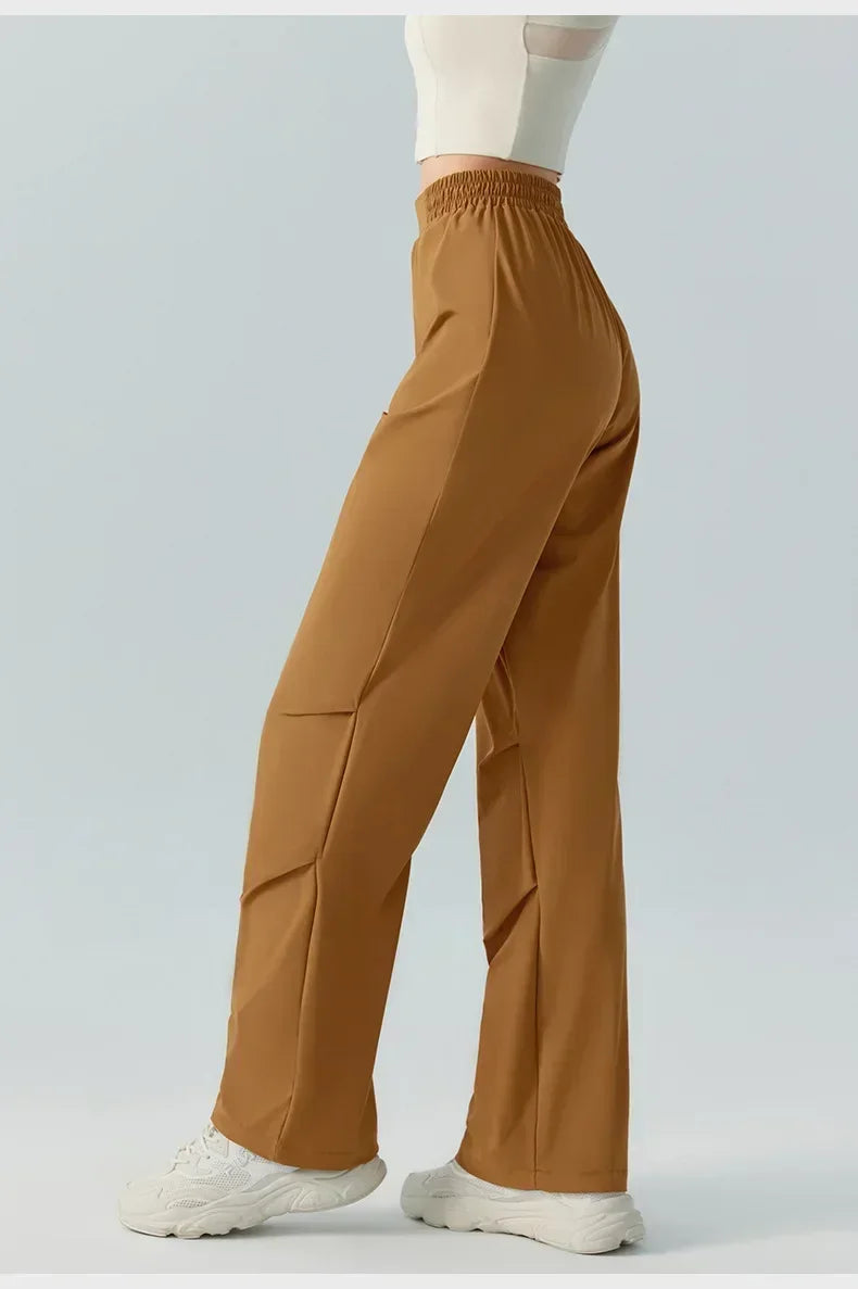 al yoga women's leggings Yoga Straight Leg Pants Loose Athletic Casual Quick Dry Fitness Pants