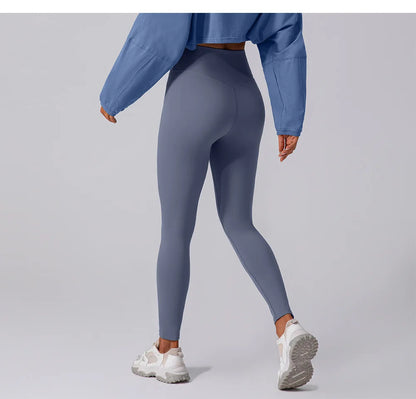 Women's Quick-drying Yoga Pants 2025 High Waist Nude Feeling Gym Leggings Hip Lift Fitness Workout Leggings Running Sports Pants