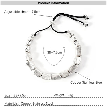 Hip-hop Style Men's And Women's Necklaces 2025 New Concert Runway Accessories With Exaggerated Irregular Collarbone Chains