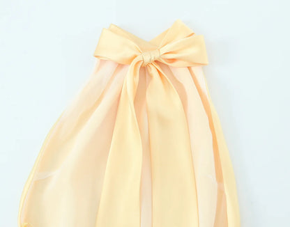 Women Elegant Satin Dress Fashion Lace Up Hanging Collar Long Dresses for Women Solid Sleeveless Midi Dress Lady Evening Dress