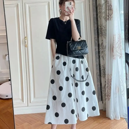Skirts for Women Chic and Elegant High Waist New In Woman Skirt Clothing Trend 2024 Y2k Vintage A Line Casual Modest Streetwear