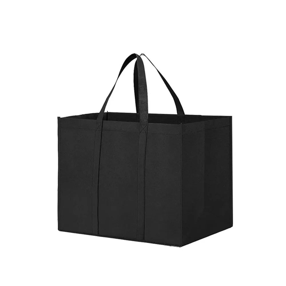 Simple Reusable Shopping Bags For Women Portable Foldable Eco-Friendly Grocery Heavy Duty Handbag Large Capacity Tote Bag