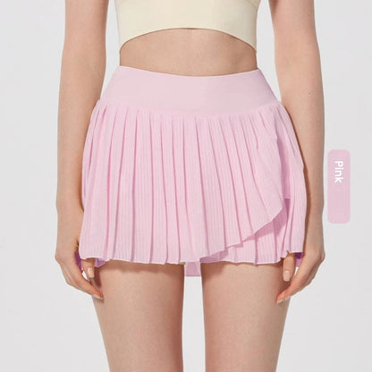 Skirts for women Naked Feel Anti-Bacterial Yoga Skirt Running Tennis Golf Workout Skirt with Built-in Shorts & Ruffle Hem