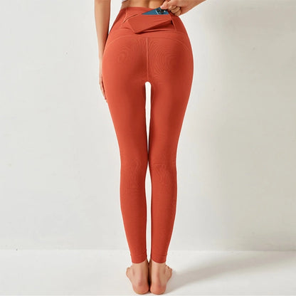 Women High Waist Yoga Pants Leggings with Back Pocket Running Cycling Breathable Sports Leggings Fitness Workout Gym Clothing