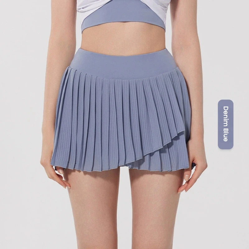 Skirts for women Naked Feel Anti-Bacterial Yoga Skirt Running Tennis Golf Workout Skirt with Built-in Shorts & Ruffle Hem