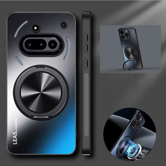 Magnetic Case for Nothing Phone 3A Pro Matte Shockproof Hard Bumper Stand Holder Cover Cases for Nothing Phone 3A 2A CMF Phone 1