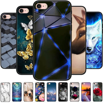 For iPhone 6S 6 Case Silicone Soft Back Phone Cover For iPhone 7 7Plus 6 6S Plus Silicon Cases For iPhone 8 8 Plus Fundas Bumper