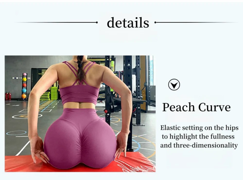 Women Sports Yoga Pants Push Up Impact Leggings High Waist Tummy Control  Fitness Workout wear Scrunch Bum Tights Gym