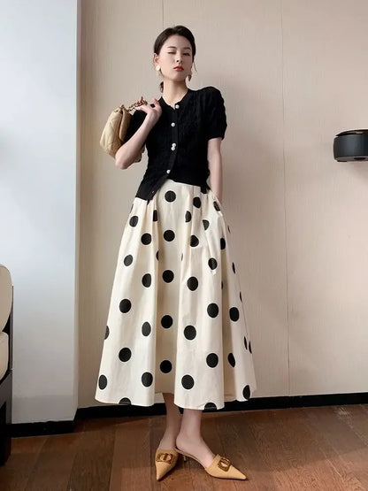 Skirts for Women Chic and Elegant High Waist New In Woman Skirt Clothing Trend 2024 Y2k Vintage A Line Casual Modest Streetwear