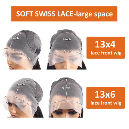 30 36 Inch Ginger Body Wave Human Hair Colored Wigs 100% 13X6 Hd Lace Frontal Wig 13X4 Preplucked Lace Front Wigs For Women