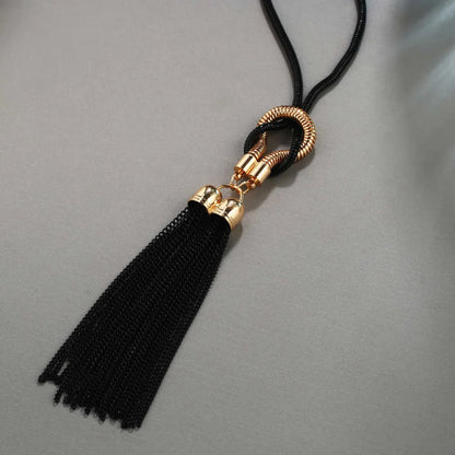 Fashion Long Necklace for Women Collier Femme Vintage Tassel Necklaces & Pendants 2022 Statement Jewelry Collar Mujer Maxi Colar
