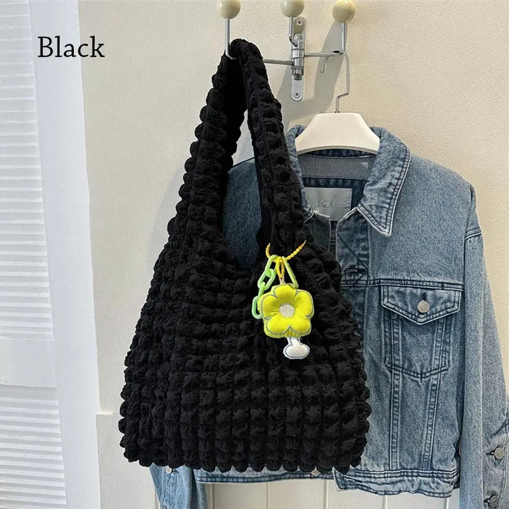 Women Girls Large Capacity Shoulder Bags Female Tote Bags Underarm Bags Causual Shopping Handbags(Pendants not included)