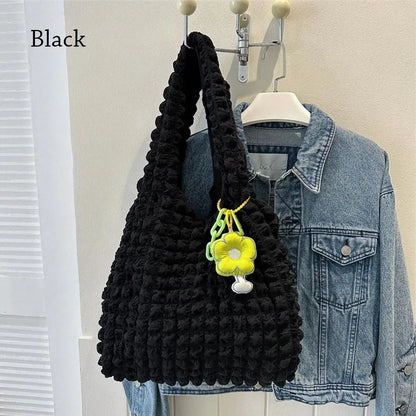 Women Girls Large Capacity Shoulder Bags Female Tote Bags Underarm Bags Causual Shopping Handbags(Pendants not included)