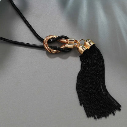 Fashion Long Necklace for Women Collier Femme Vintage Tassel Necklaces & Pendants 2022 Statement Jewelry Collar Mujer Maxi Colar