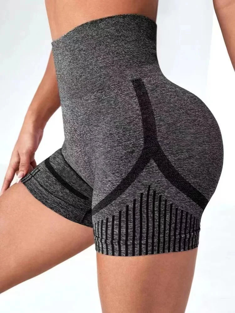 Women Yoga Shorts Women High Waist Workout Shorts Lift Butt Fitness Pants Sportswear Fitness Yoga Push Up Yoga Gym Running Short