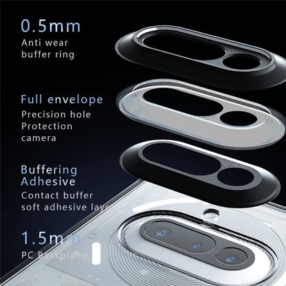 For Nothing Phone 3a Case Nothing Phone 3a Pro Cover Soft TPU Frame PC Bumper Protective Phone Cases On Nothing Phone (3a) Funda