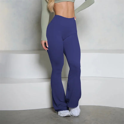 Bum New Yoga Pants Flare Scrunch Butt Pants Women Bell Bottoms Yoga Leggings High Waist Gym Fitness Pants Stretch Workout