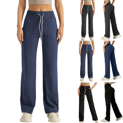 Womens Yoga Pants Wide Leg Pants With Pockets Casual Trousers Elastic Waist Sweatpants Pant for Women Women’s Pants Women’s Pant