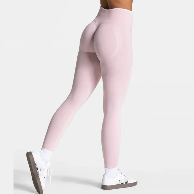New Seamless Yoga Legging for Women Scrunch Butt Lifting Gym Legging Workout Yoga Pants Low Ribbed Waistband Sports Tights