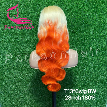 Ginger Orange Wear Go Glueless Wig 13X6 HD Highlight Colored Lace Front Wig Body Wave 13X4  White Lace Frontal Wigs For Women