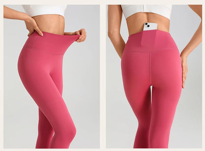 Women's Yoga Pants Gym Leggings Lady's Girl Fitness Soft touch Tights High Waist Elastic Breathable No T Line Sports Pants