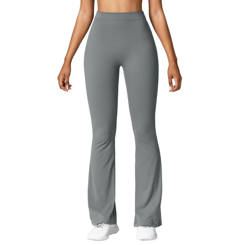 Women'S Slim Fit Yoga Pants Womens Stretch Yoga Leggings Fitness Running Gym Sports Full Length Active Pants Flared Trousers
