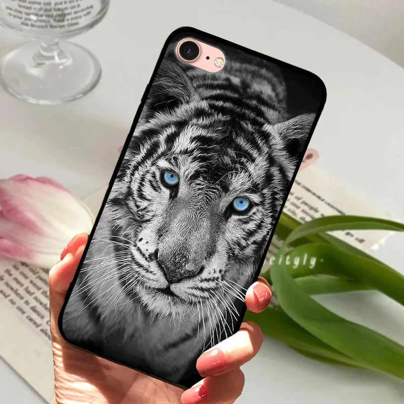For iPhone 6S 6 Case Silicone Soft Back Phone Cover For iPhone 7 7Plus 6 6S Plus Silicon Cases For iPhone 8 8 Plus Fundas Bumper