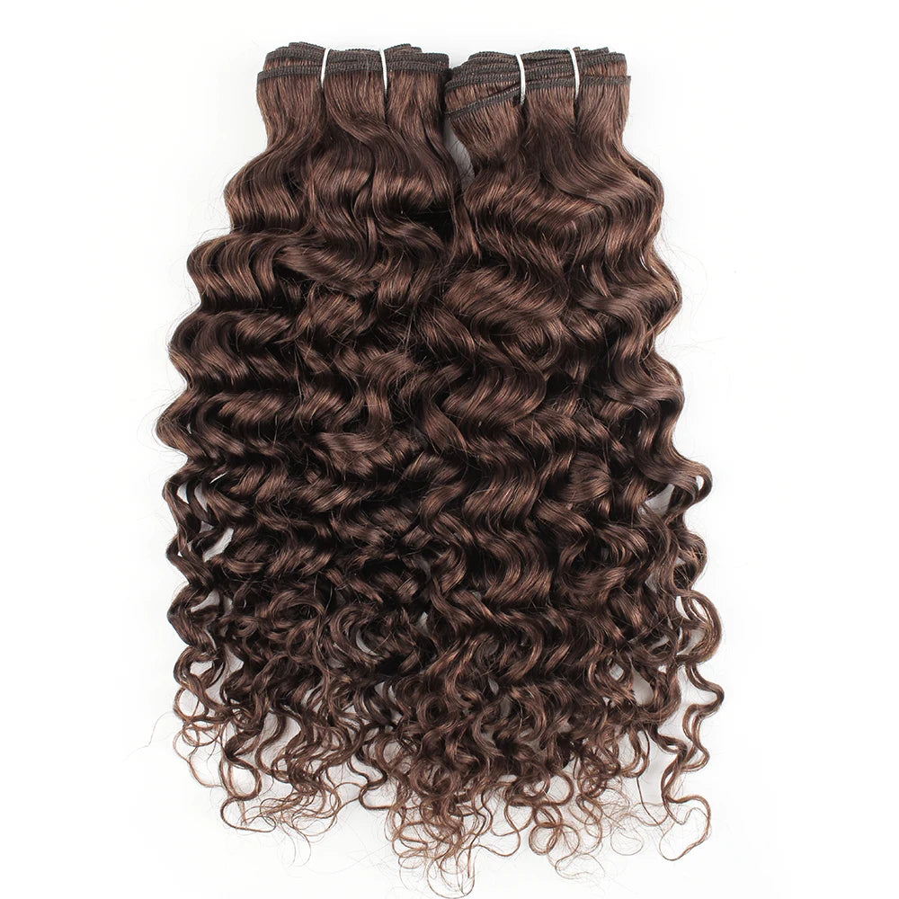 Human Hair Bundles Water Wave#2 #4 Bundles Indian Hair Weave Cruly Bundles Human Hair Extension 10 To 26 Inch
