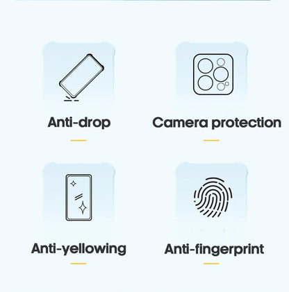 Shockproof Silicone Clear Phone Case For iPhone 13 11 12 14 Pro Max Mini Lens Protection Back Case For iPhone 15 16 PRO XS X XR