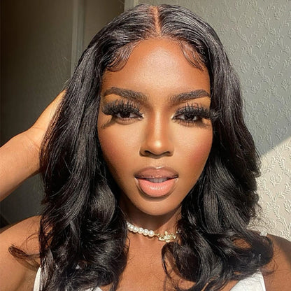 Glueless Body Wave Wear And Go Human Hair Wigs Bob Wigs For Women Ready To Go 4x4 Pre Cut Wig With Baby Hair