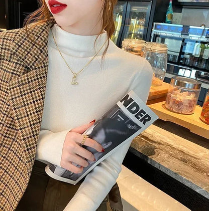 Tops Woman Trending Clothing Polyester Long Sleeve T Shirt for Women Autumn Winter Korean Reviews Many Clothes Emo Cheap Style